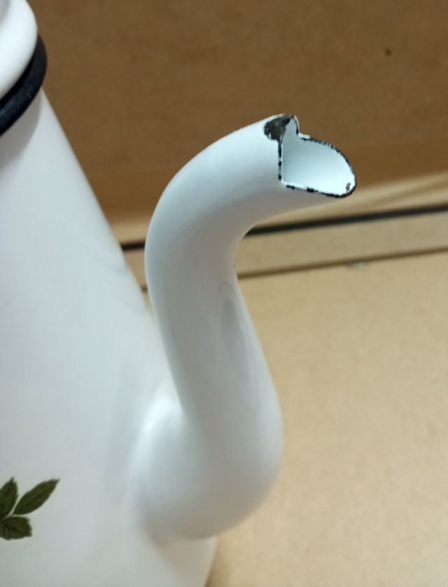 Cafetera esmaltada vintage