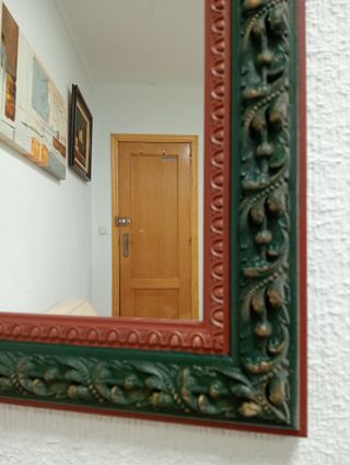 Espejo vintage madera tallada