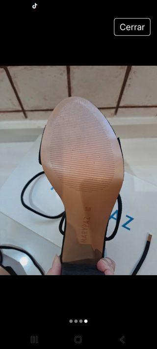 Sandalias MaryPaz tacón negras