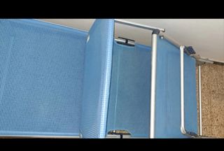 Hamaca Plegable Azul - Metal