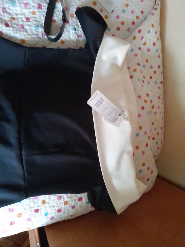 Vestido negro y blanco