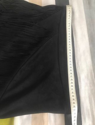 Conjunto Zara negro flecos