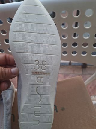 Zapatillas planas Unisa plata