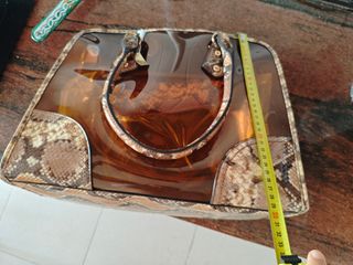 Bolso marrón serpiente + monedero