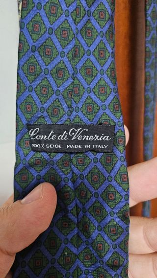 5 corbatas 100% seda italiana 