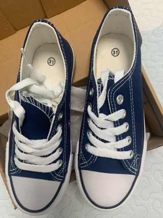 Zapatillas lona niño - Azul marino - Nº 31