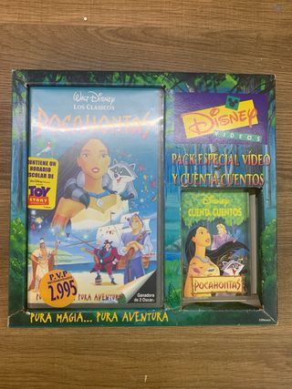 Pack VHS Pocahontas Disney: Vídeo + Cuento