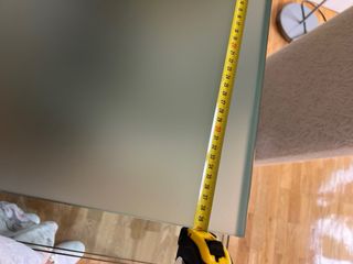 MESA DE CRISTAL PARA TELEVISION 80 cm x 40 x 18