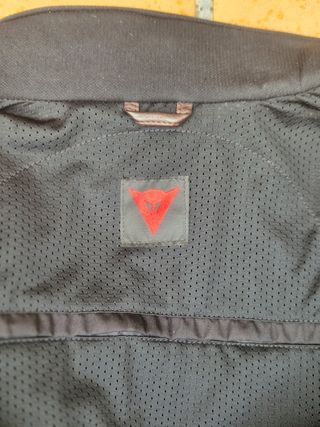 Chaqueta moto cuero marrón