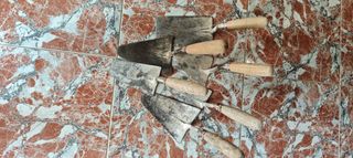 6 Paletas albañil usadas