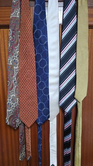 6 corbatas 100% seda italiana 