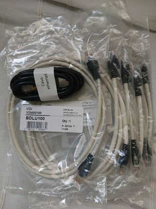 Lotto cavi LAN Ethernet Cat. 5E 1m fibra adsl new