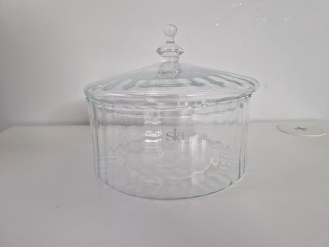 Biscottiera in vetro Sia