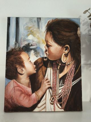 Cuadro al óleo sobre lienzo.