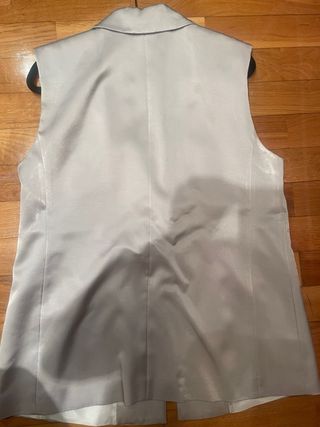 Chaleco Zara gris perla - L