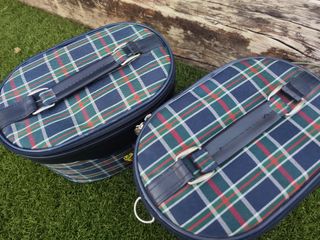 Set di due bauli da viaggio vintage