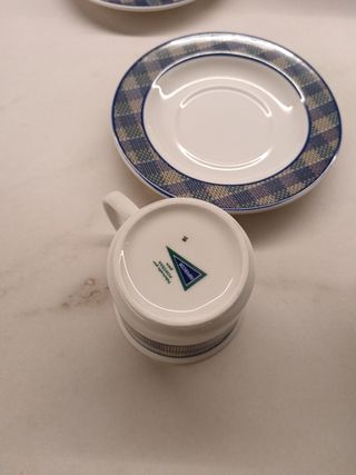 Juego café porcelana azul y blanco