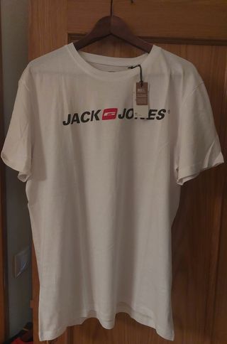 Camiseta Jack & Jones blanca - Talla XL