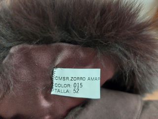 Abrigo antelina con cuello de zorro desmontable 