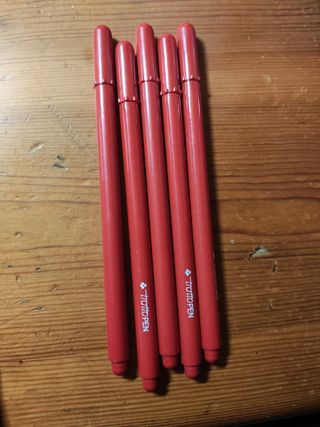 5 Trattopen rosse nuove mai usate