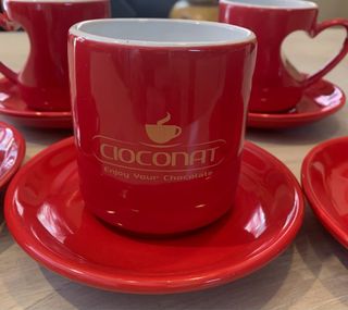 Set 6 Tazze Cioconat Cuore