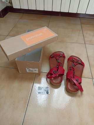 Sandali Porronet rossi tg 39