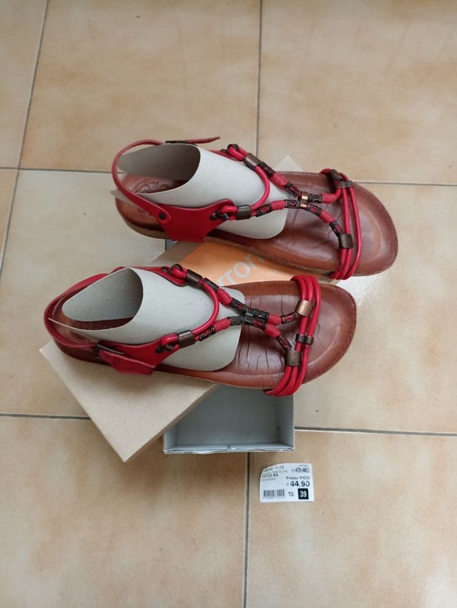 Sandali Porronet rossi tg 39