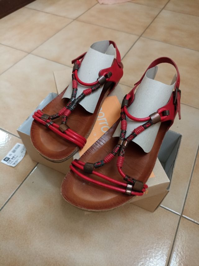 Sandali Porronet rossi tg 39