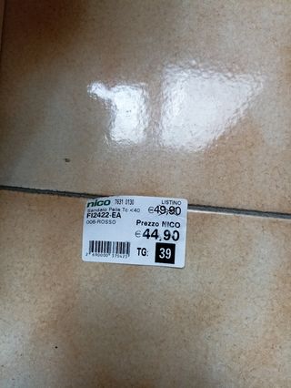 Sandali Porronet rossi tg 39