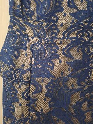 Vestido azul fiesta cóctel