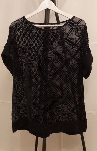 MARAVILLOSA BLUSA FIESTA AZUL