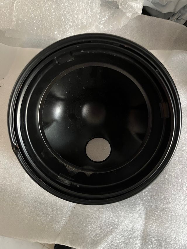 Carcasa faro 7" negra moto