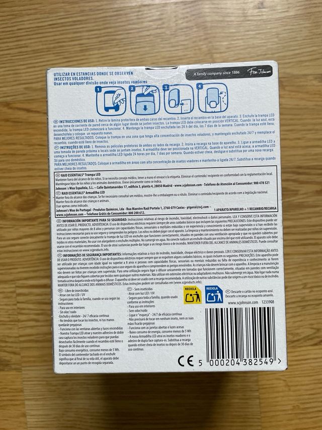 Trampa mosquitos led RAID