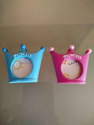 Portafotos Corona Princesa (2 uds)