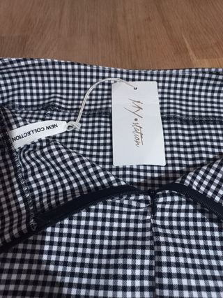 Mini Falda Cuadros Blanco&Negro