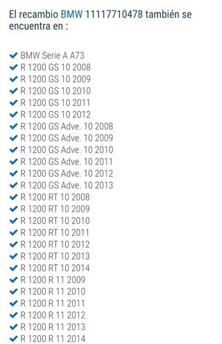 Juego de Cilindro y pistones BMW R1200GS,ADV,RT,R
