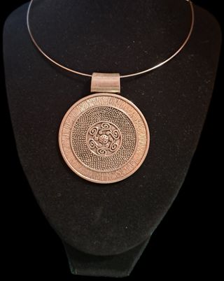 Gargantilla Plata Medallón Circular