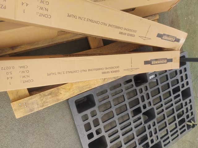 Ombrellone 2,7m marrone tortora