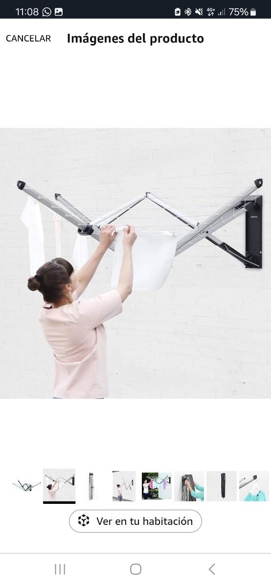 Tendedero pared - Plegable