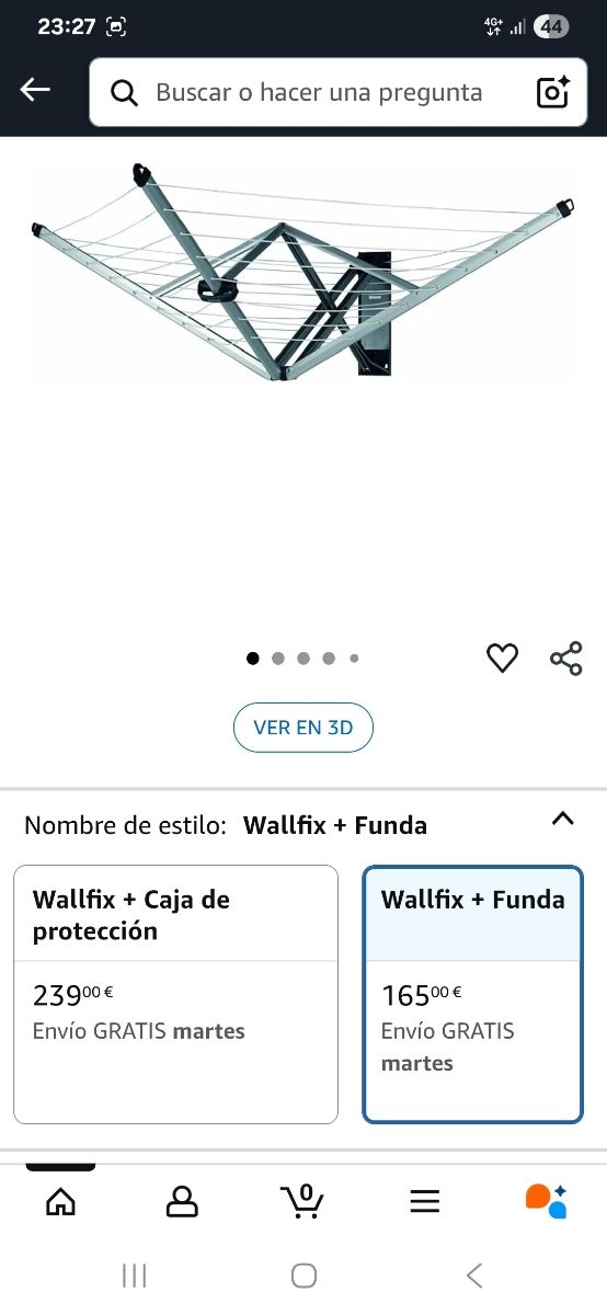 Tendedero pared - Plegable