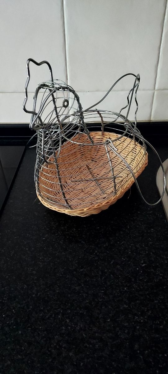 Cesta Gallina Huevos - Vintage
