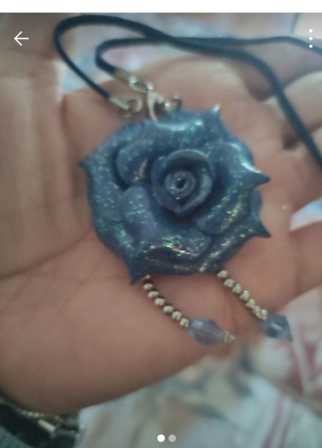 Collana Rosa Blu | Handmade