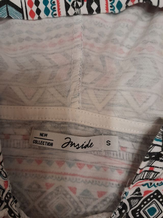 Top sin mangas con capucha - multicolor