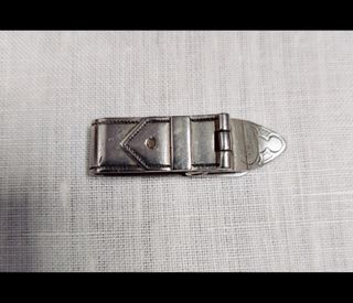 Pasador de corbata plata antiguo