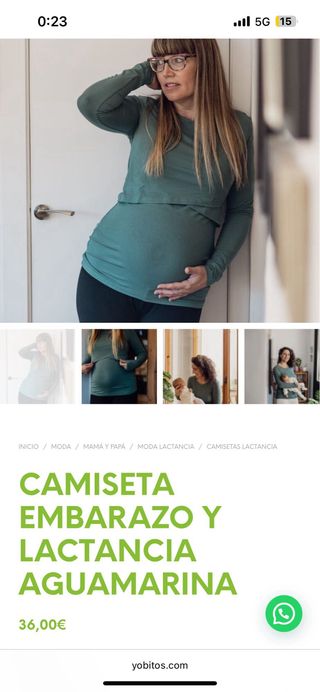 Camiseta lactancia y embarazo