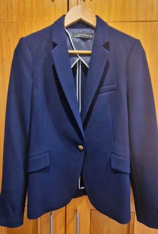 Blazer Zara azul marino - Talla M