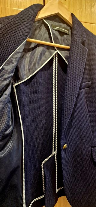 Blazer Zara azul marino - Talla M