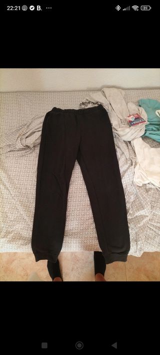 Pantalones chándal negros