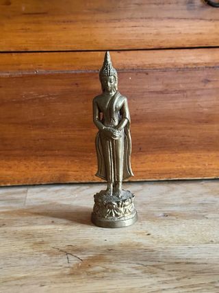 2 Statuette Buddha in ottone