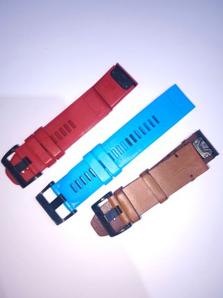 Correas Garmin fenix 3 HR - Azul y Roja
